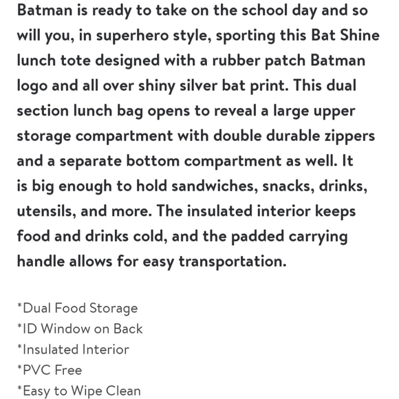 Batman Insulated Lunch Bag - Picture 12 of 14